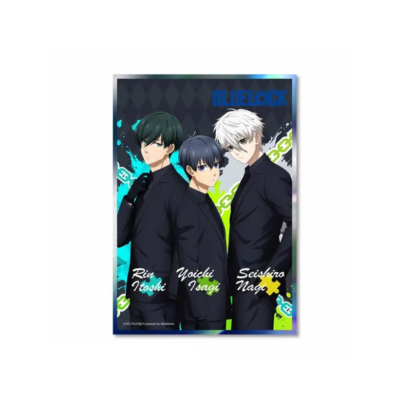 MOUXUYY Blue Lock Flash Silver Laser Multiplayer 15*20CM Anime Artboard Prints-12