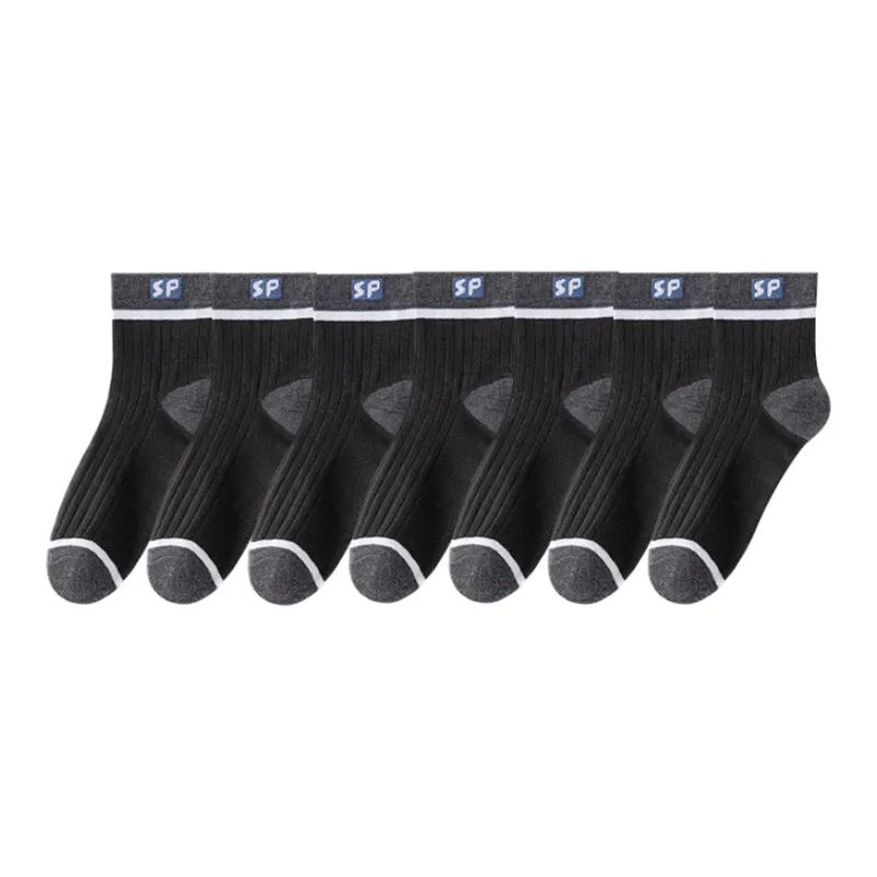 Lan Miao Mid Calf Socks Men's 7 Pack-6