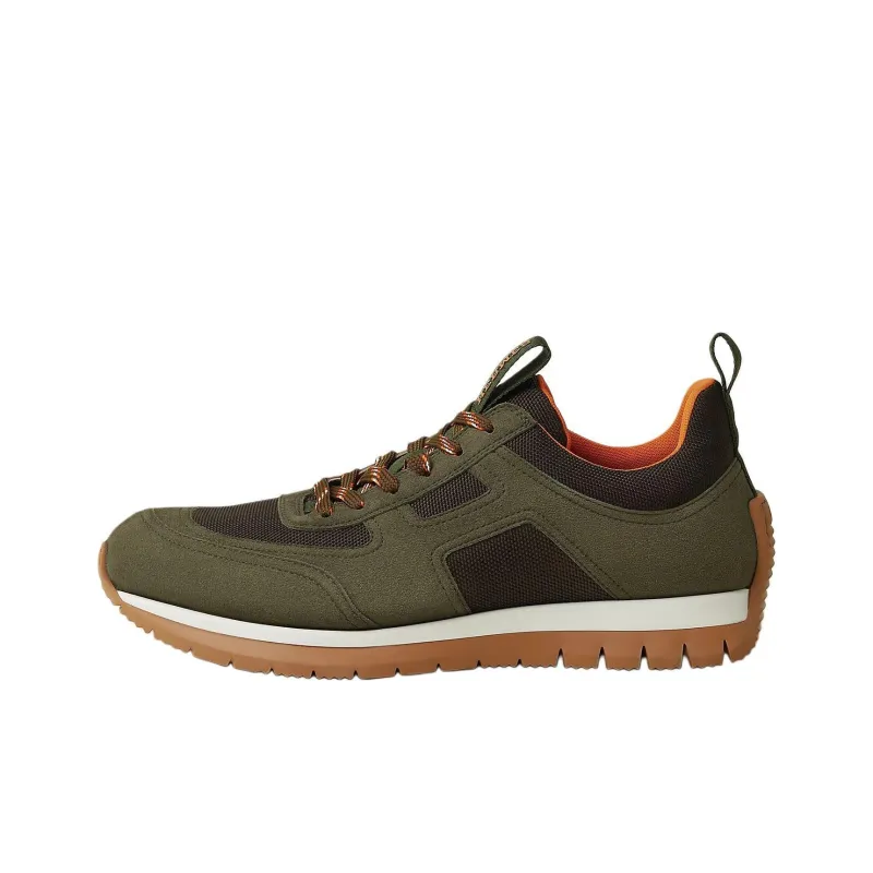 HERMES Jimmy Low Top Casual Shoes Men's Green-0