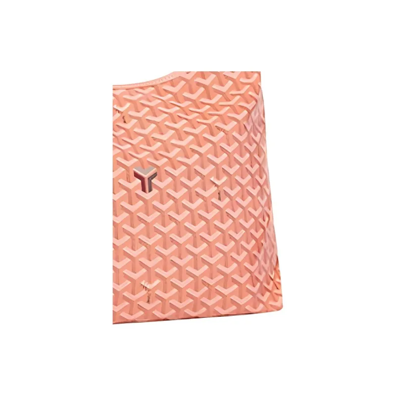 GOYARD Bohème Hobo Canvas With Leather Hobo Bag, Shoulder Bag Women's Coral Pink-7