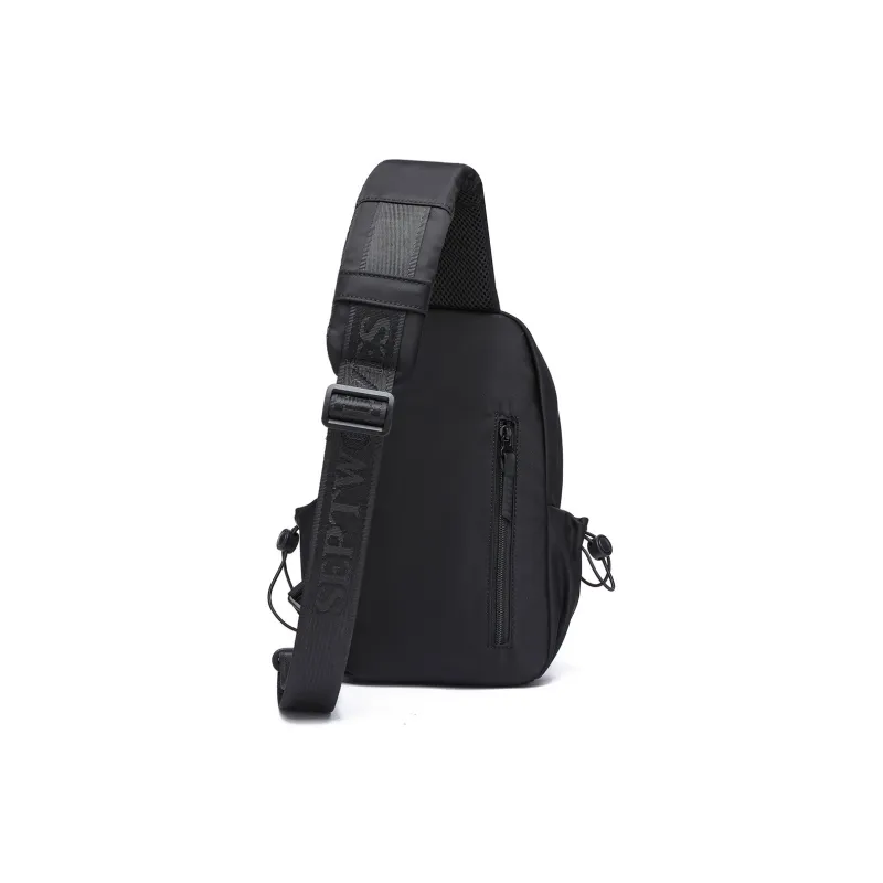 SEPTWOLVES Fabric Sling Bag Regular Men's Black-2