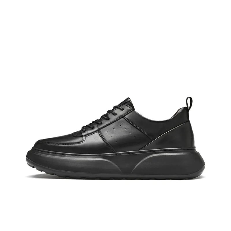 Kuding Cushioned Slip-Resistant Water-Resistant Low-Top Casual Shoes Men's Black-0
