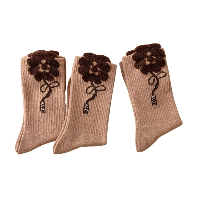 BEAR UNION Mid Calf Socks Women's 3 Pack-6