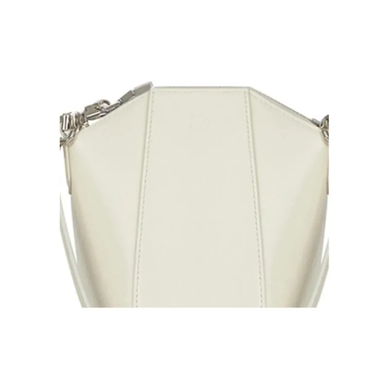 GIVENCHY Antigona Cow Leather Handbag Shoulder Bag Crossbody Bag Mini Women's Ivory White-4