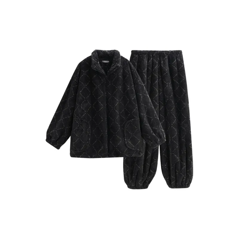 Same Language Pajama Set Men's Wandering Black-0