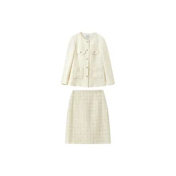 SENTUBILA Casual Suits Women's Beige Apricot