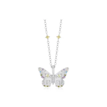 MONI JEWELLERY S925 Silver Zircon Necklaces Women's Gold/Silver