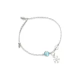 Snowflake Bracelet[White Cord]