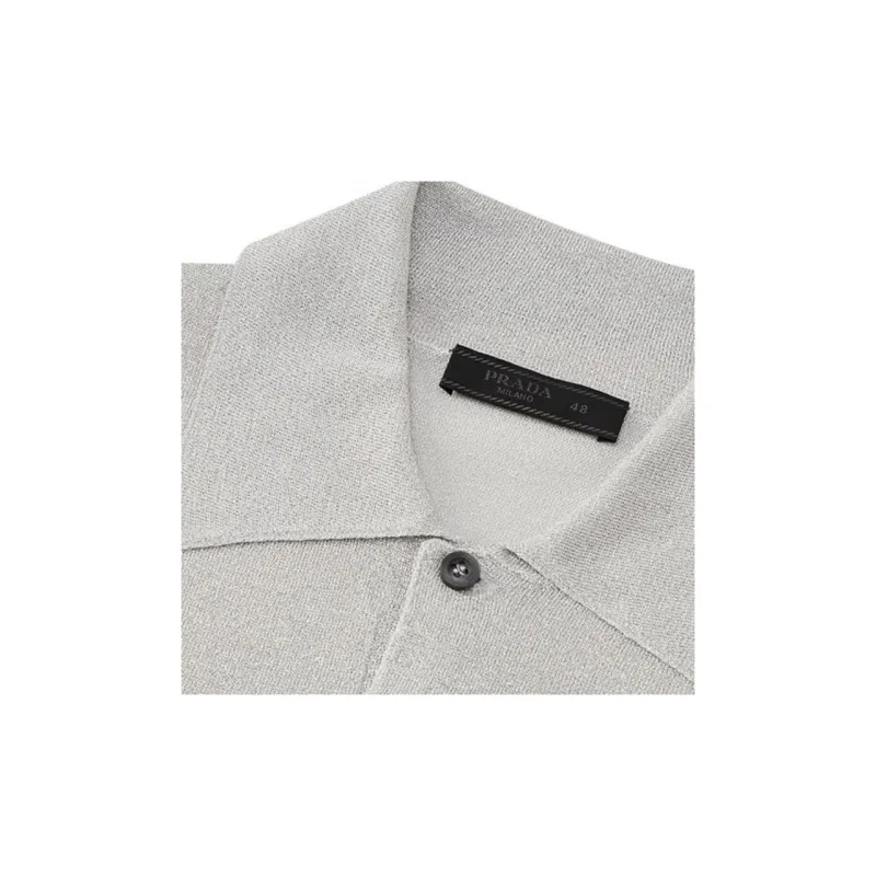 PRADA Polo Shirts Men Gray-2