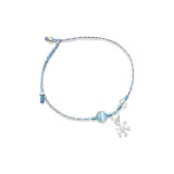 Snowflake Bracelet[Blue Cord]