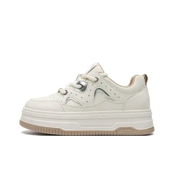 ZHR Cream Puff Shoes Coverage Wear Resistant Low Top Skateboard Shoes Women's