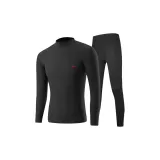 Thin Set (Black) 100% cotton Antibacterial/Windproof Mock Neck