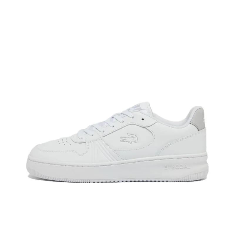 LACOSTE L001 Slip-Resistant Low-Top Skateboard Shoes Men's White-0