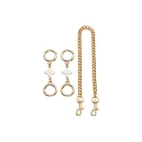 Four-Leaf Clover Extension-9.5cm[Two Pieces]+Gold-Tone 45cm Decorative Chain