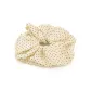 Beige Polka Dot Hair Tie