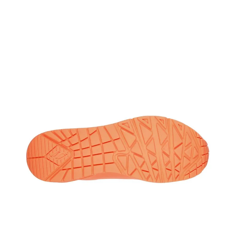 Skechers Uno Cushioned Slip Resistant Low Top Running Shoes Women's Orange-4