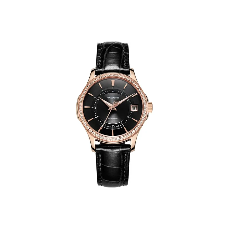 HANBORO Mechanical Movement Watch Women's Watch White Dial-7