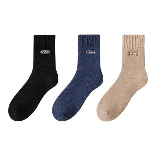 MIIOW Mid Calf Socks Unisex 3 Pack