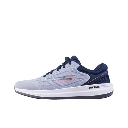 Skechers GO RUN Shock Absorbers With Slip Resistant Features Low Top Running Shoes Men's Gray