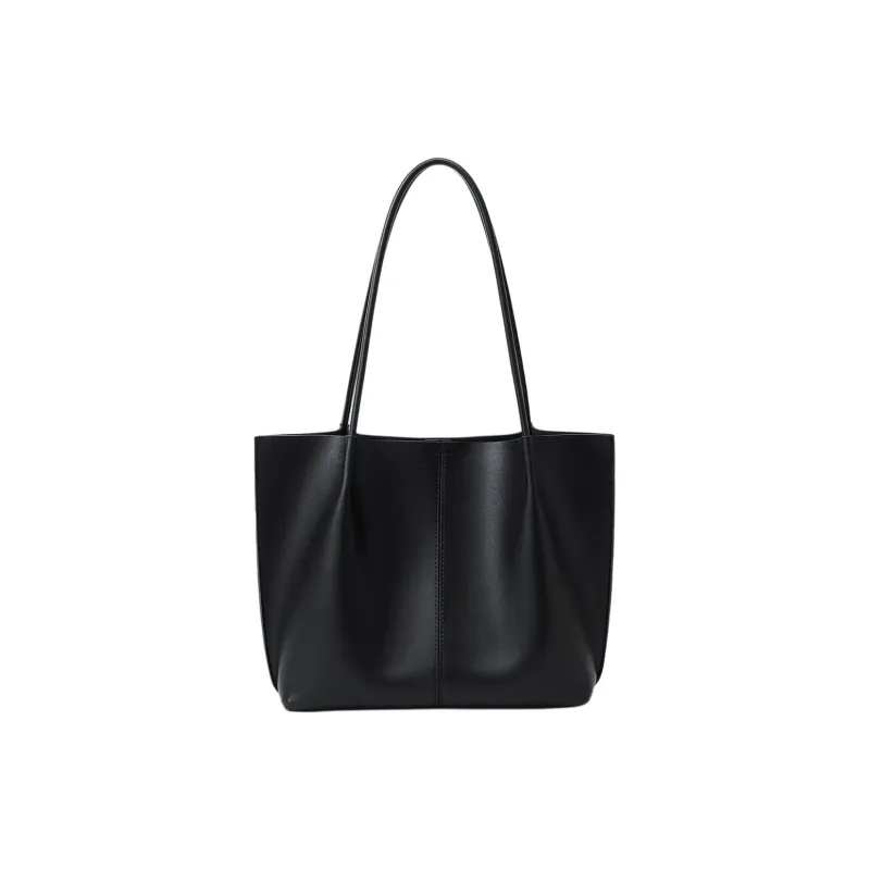 MILLIE'S Cow Leather With Synthetic Leather Combo Bag, Underarm Bag, Shoulder Bag Regular Women's Black-2