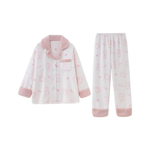 CAIHENGTONG Pajama Set Women's Little Rabbit