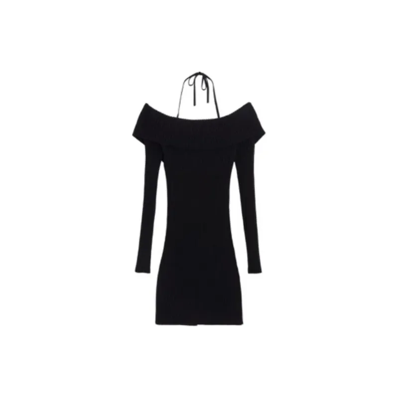 Bebe FW23 Long Sleeved Dresses Women's Black-1