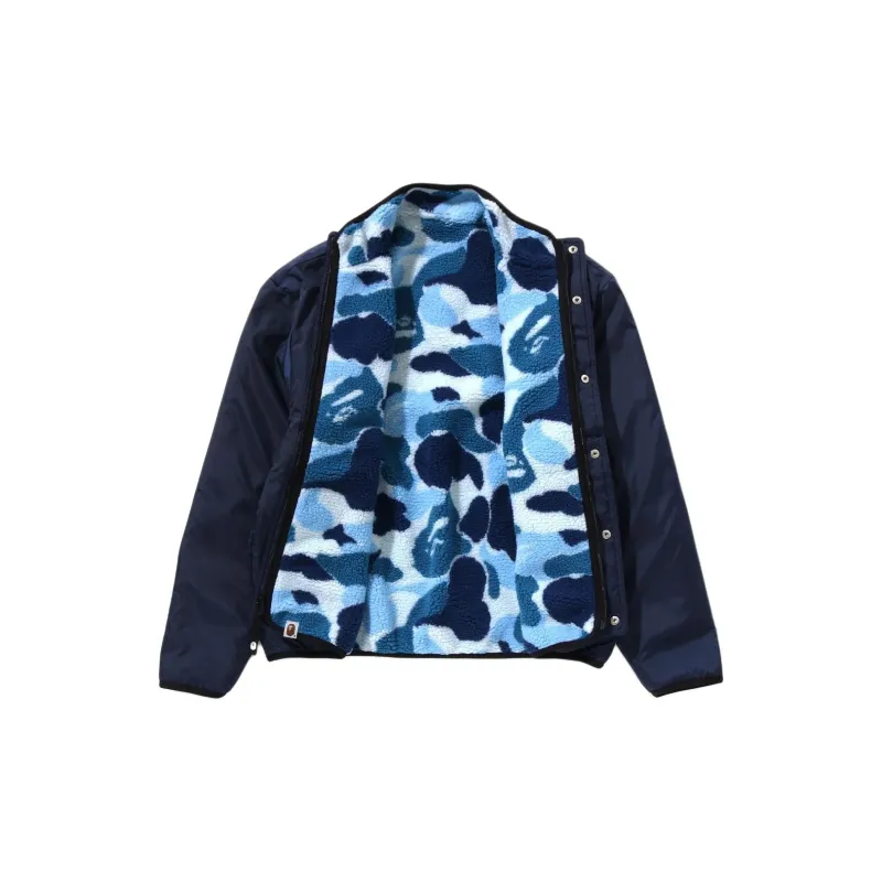 Bape Abc Camo Boa Ripstop Reversible Jacket Pink-5