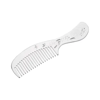 Shunqin Silver Building Sterling Silver S999 Hair Brush Unisex