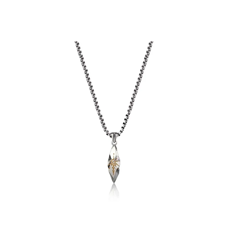 FOREVER MELODY Copper/Titanium Steel Necklaces Men's-9