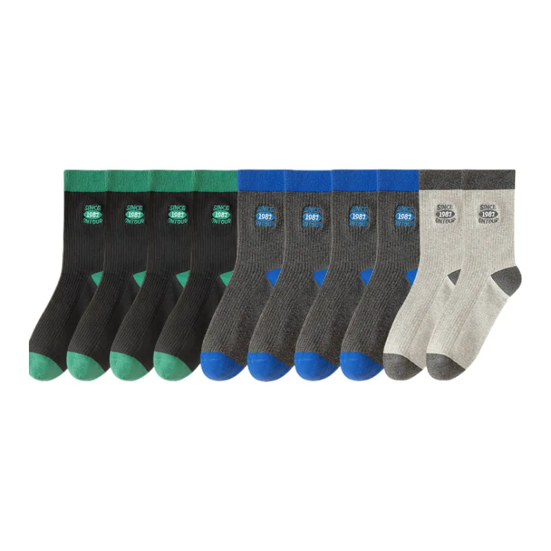 Lan Miao Mid Calf Socks Men's 10 Pack-3