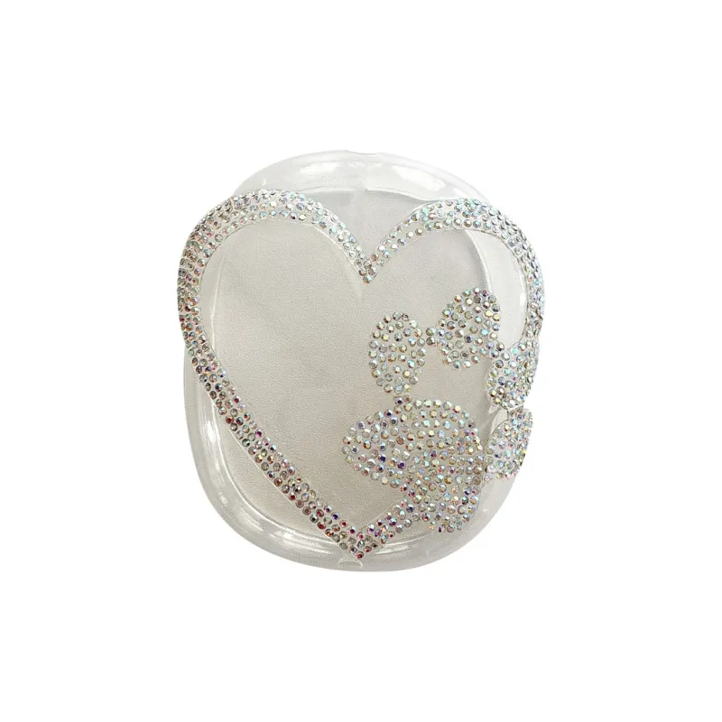 Baohuguang Compatible With AirPods Max TPU Ins High Value Multicolor Sparkling Diamond Heart Headphone Set-2