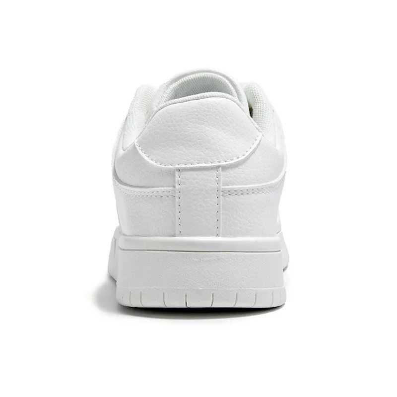 La Chapelle Fashion Minimalist Style White Sneakers Low-Top Skateboard Shoes Women's White-5