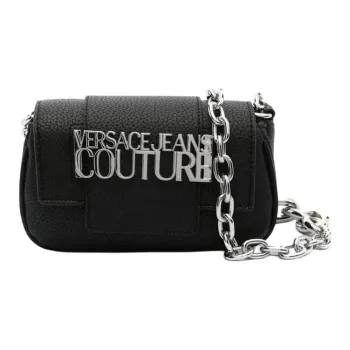 VERSACE JEANS COUTURE Polyester Handbag Shoulder Bag Women's Black