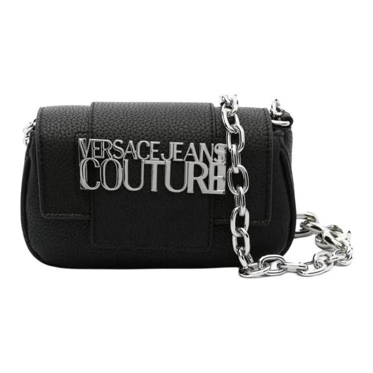 VERSACE JEANS COUTURE Polyester Handbag Shoulder Bag Women's Black-0