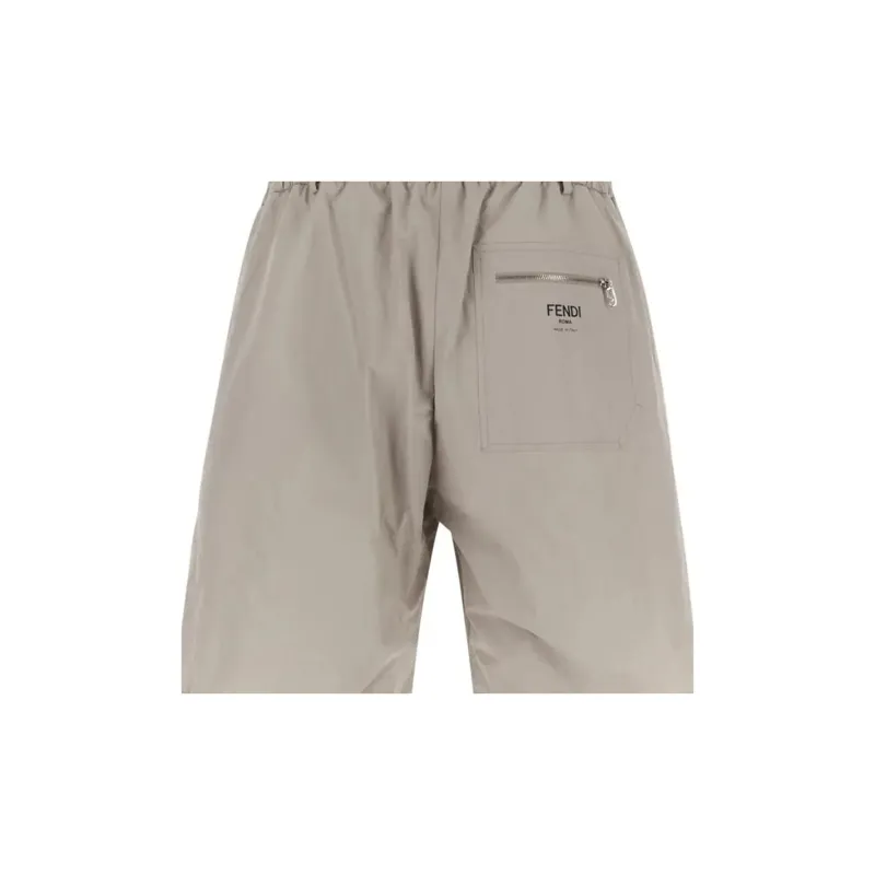 FENDI Casual Shorts Men Gray-5