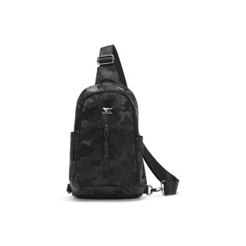 SEPTWOLVES Fabric Sling Bag Men's Camouflage Black