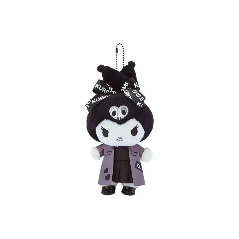 Sanrio Kuromi Black Clothing Dolls Plush Pendant 19cm Height-0