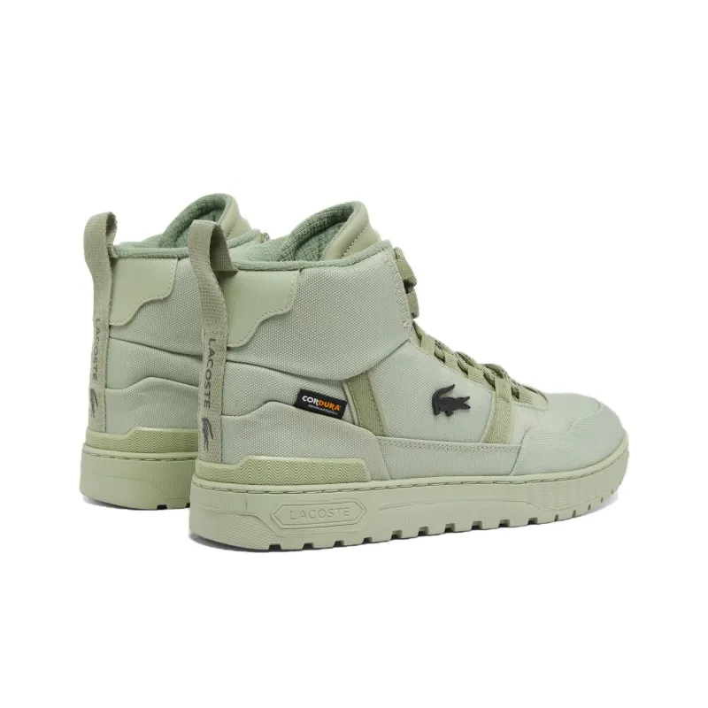 LACOSTE T Clip Slip Resistant Mid Top Skateboard Shoes Men's Green-2