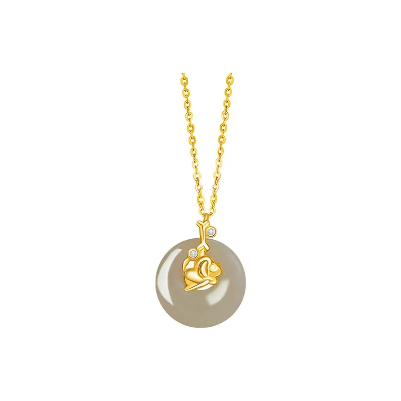 Chongqing Gold Store Chalcedony Necklaces Women's-14