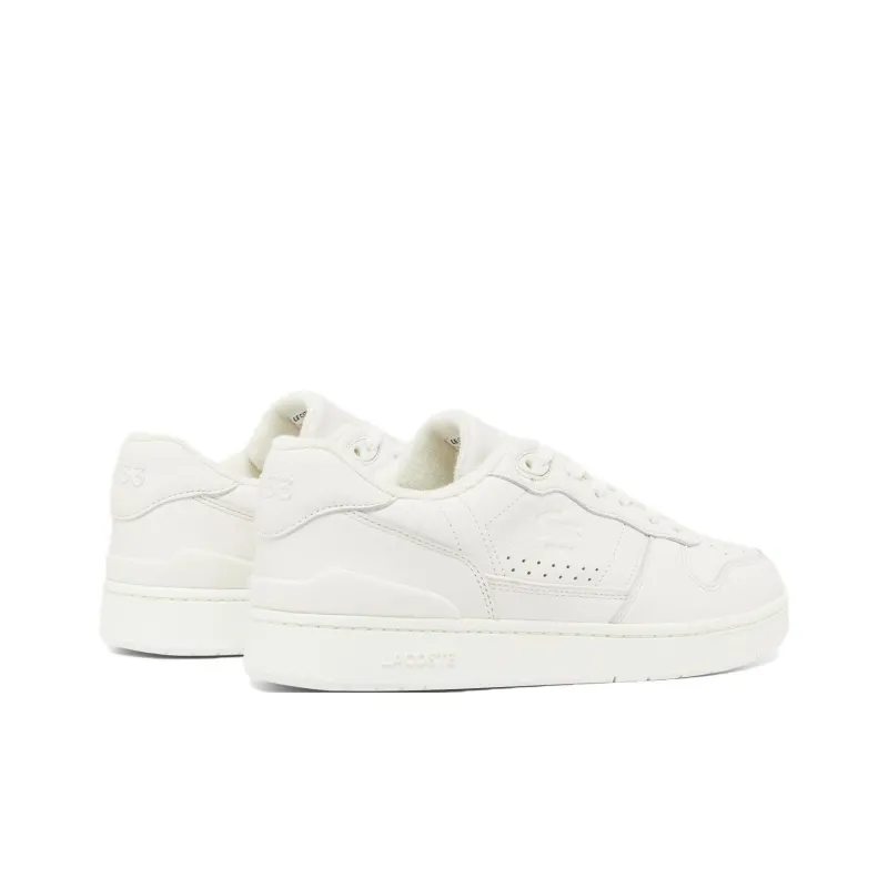 LACOSTE T-Clip Slip-Resistant Low-Top Skateboard Shoes Men's White-2