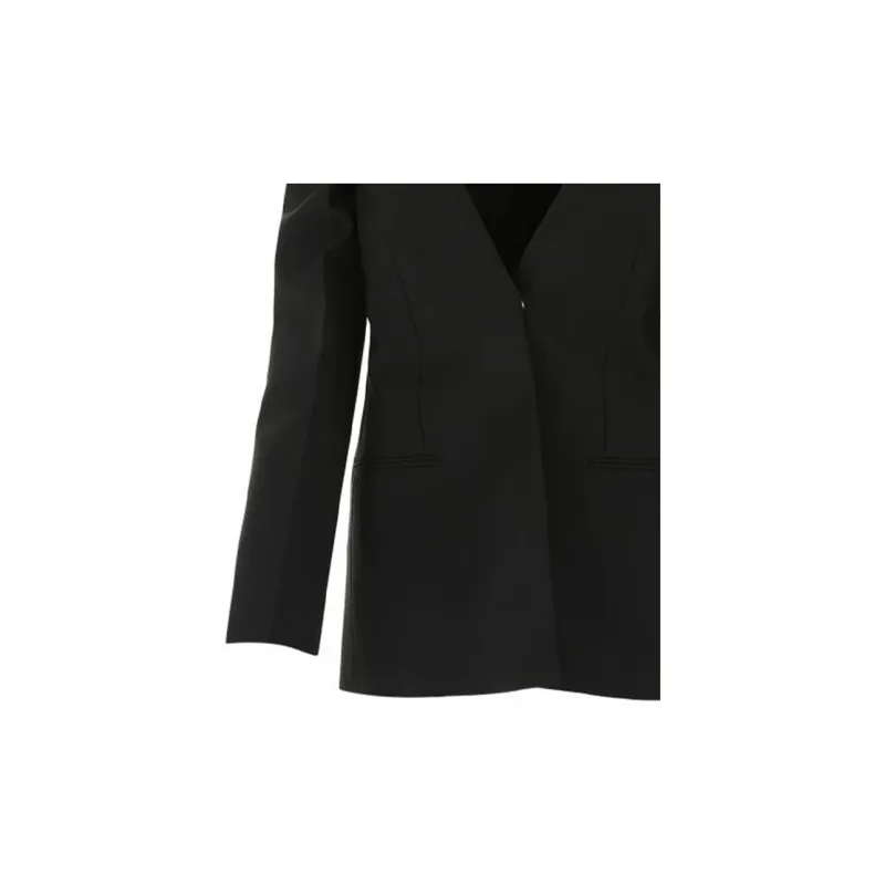 Givenchy Collarless Single breasted Jacket-4