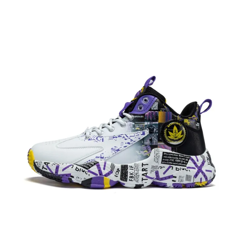 Black tailed Deer Shock Absorbers With Slip Resistant And Abrasion Resistant Properties Mid Top Basketball Shoes Unisex-5