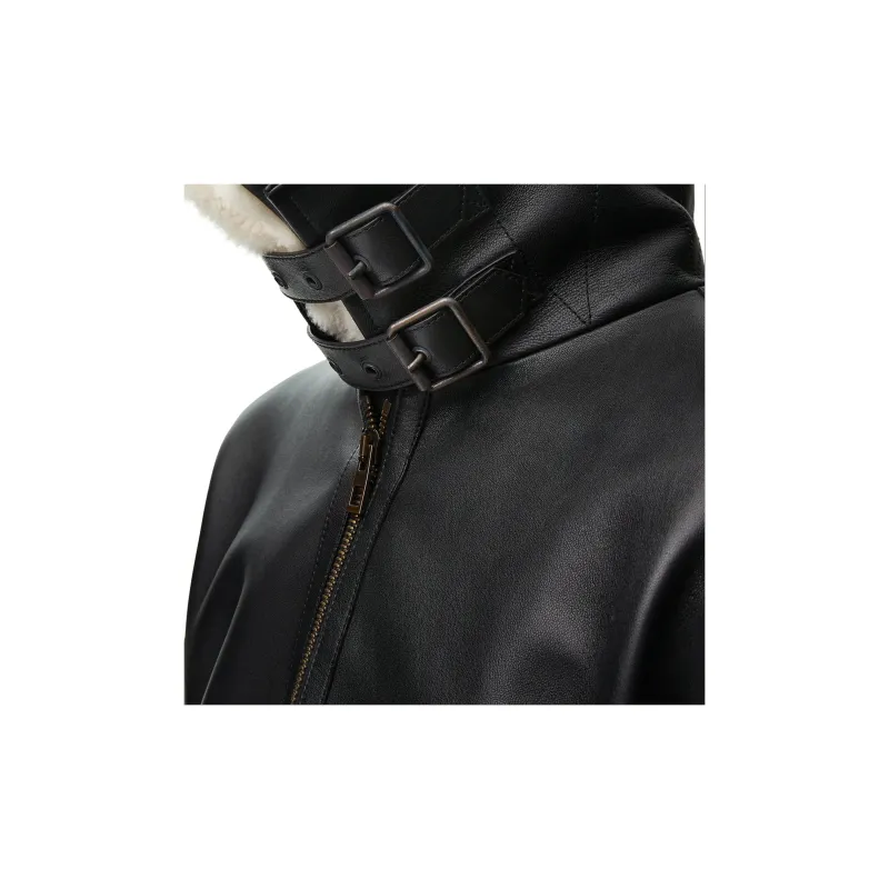 LOEWE SS25 Leather Jacket Men's Black-5