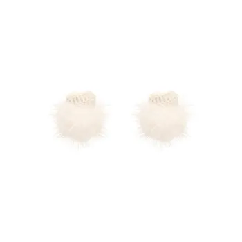 Peach Tea Plush Earrings Women's