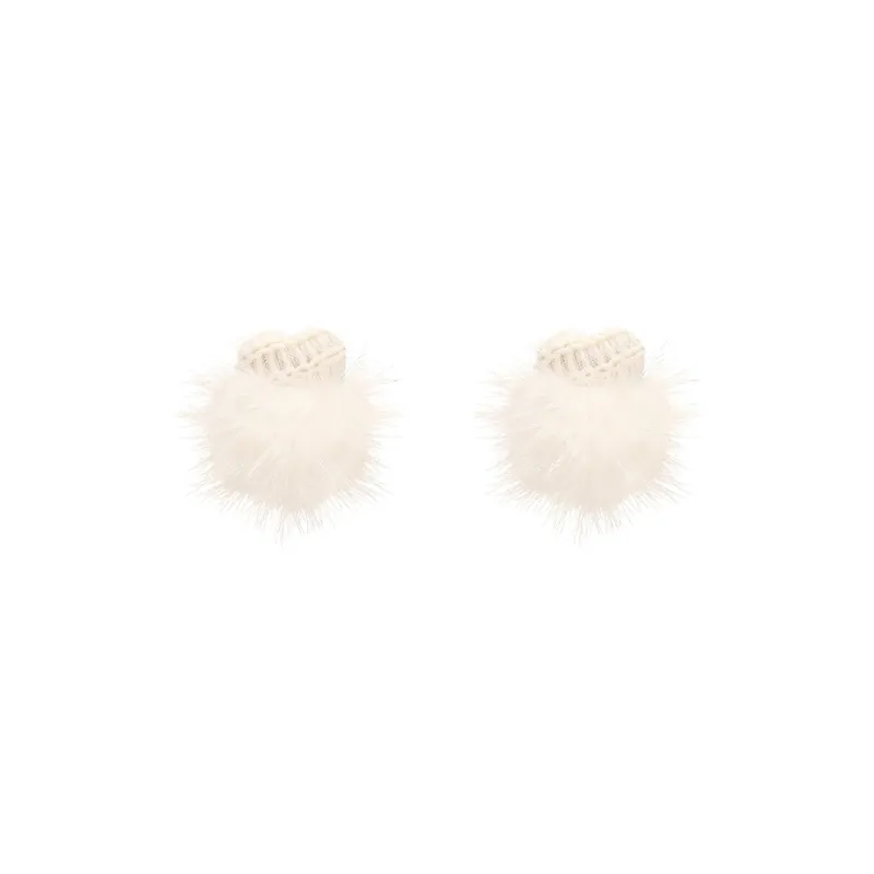 Peach Tea Plush Earrings Women's-0