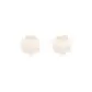 Beige Plush Heart, 1 Pair