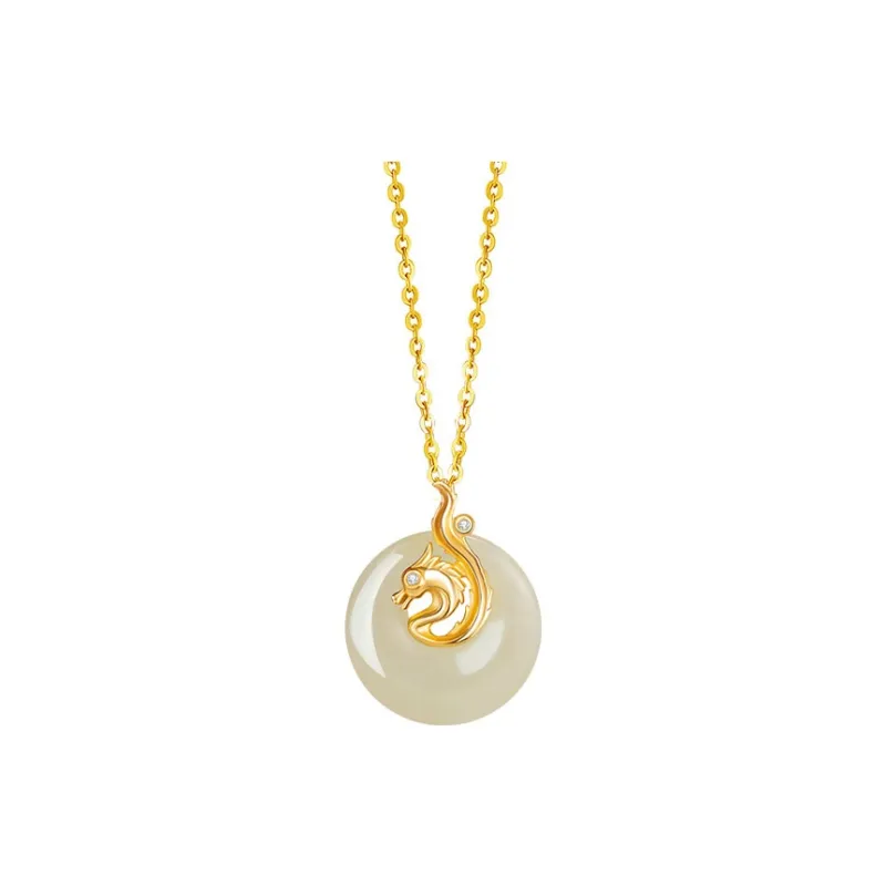 Chongqing Gold Store Chalcedony Necklaces Women's-9