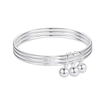 CHIEMOT S999 Fine Silver Bangles Women's