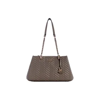 GUESS Artificial Leather Crossbody Bag Shoulder Bag Medium Size Women's Gray