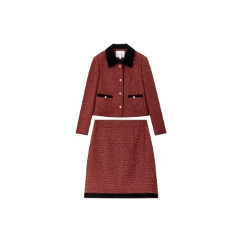 SENTUBILA Casual Suits Women's New Year Red
